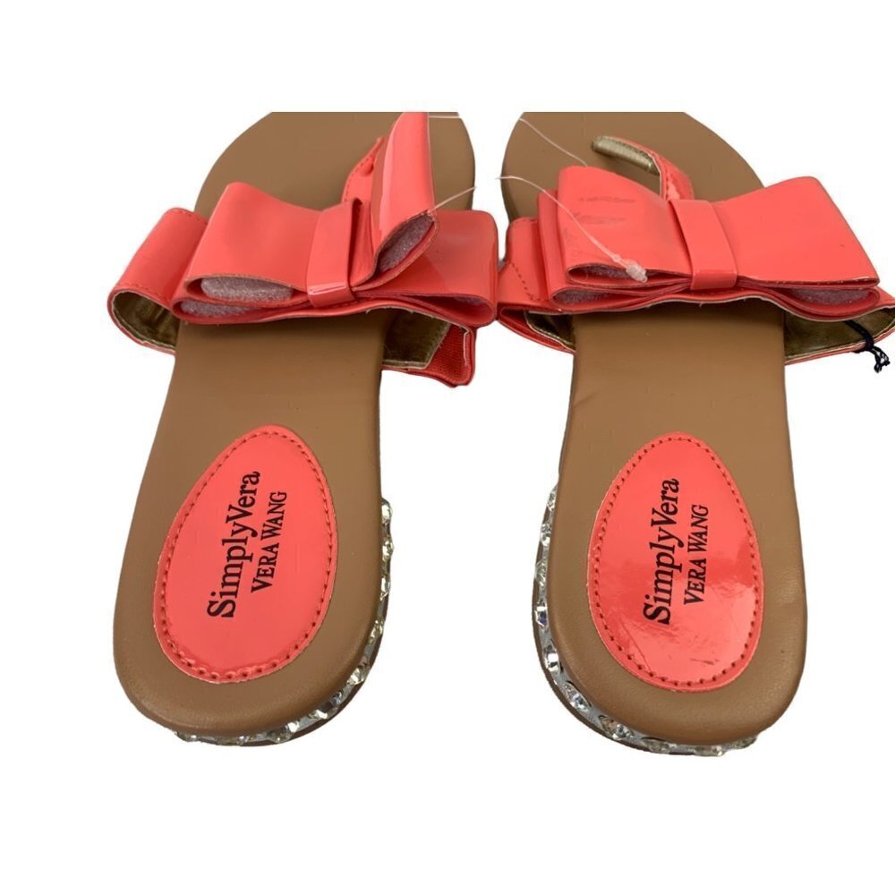 Simply Vera Wang Women's Neon Summer Sandals - Picture 3 of 5